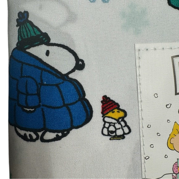 Peanuts Snoopy & Woodstock Puffer King Sheet Set - Snoopy Winter Theme Brand New - Picture 6 of 8